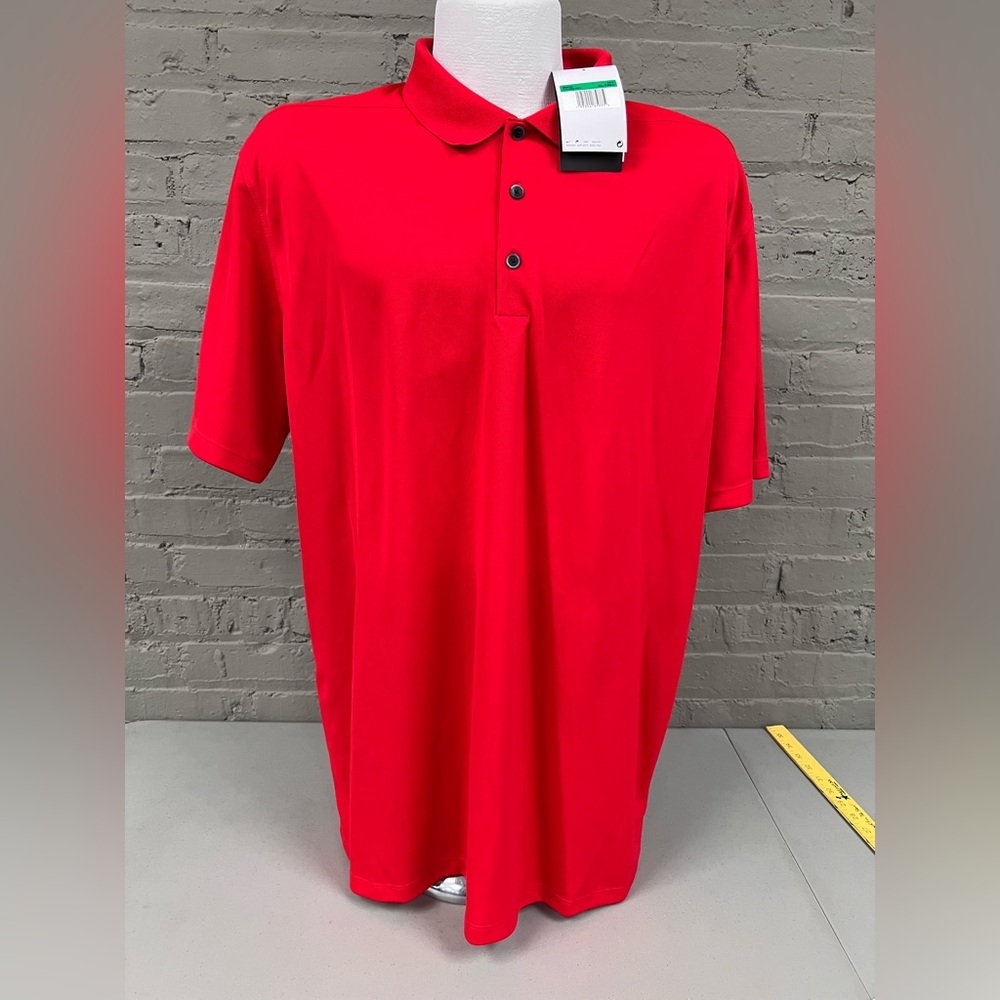 Nike Vibrant Red Tall Dri Fit Polo Shirt